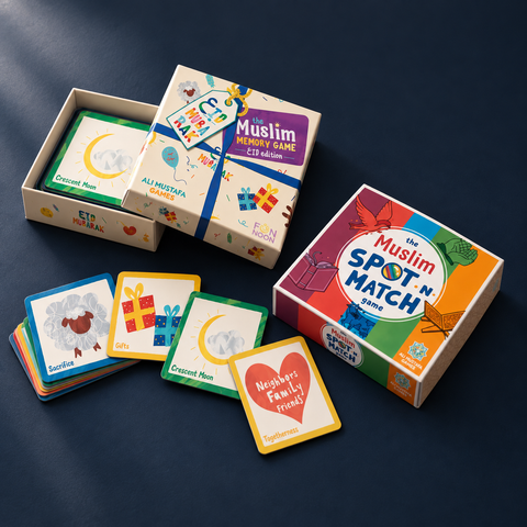 The Muslim Spot-N-Match Game and Islamic card games, House of Salaf toys and games collection
