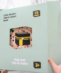 Hajj and Eid ul Adha quiet book box cover with Kabah activity