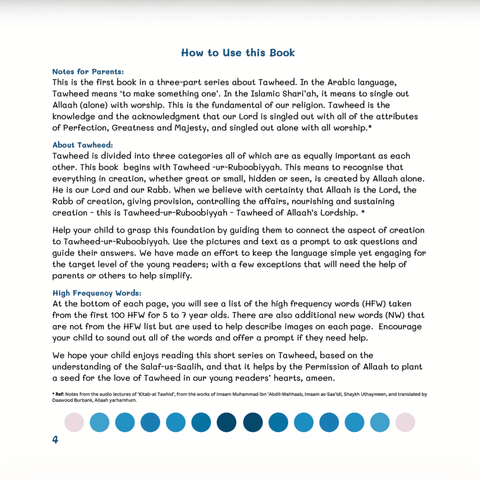 Allaah Created Everything! - My First Books of Tawheed - House Of Salaf