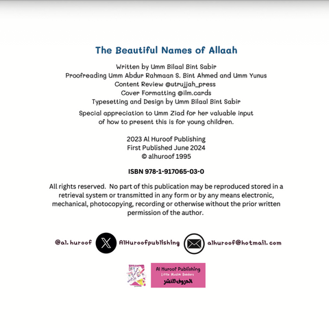 The Beautiful Names of Allaah - My First Books of Tawheed - House Of Salaf