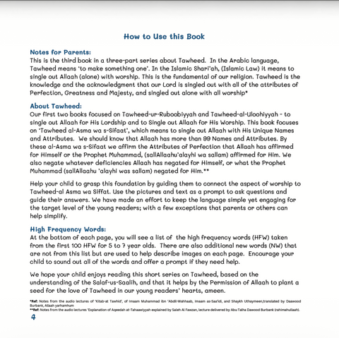 The Beautiful Names of Allaah - My First Books of Tawheed - House Of Salaf
