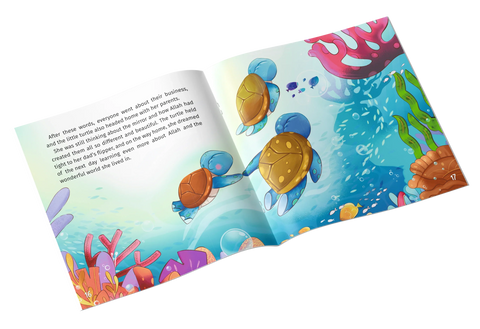 Who is Allah? The Little Turtle Learns Allah's Names Al-Musawwir and Al-Kabīr - inside page