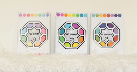 Juz Journal covers, Juz 28, 29, and 30
