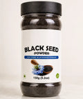 Black Seed Powder 150g jar, 100% pure Nigella Sativa, halal certified, non-GMO, gluten free, product of Pakistan