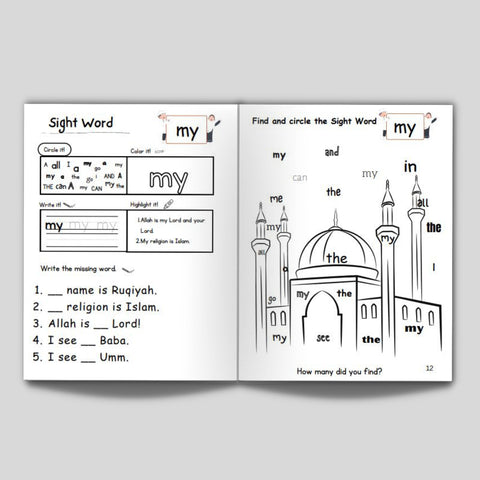 Sight Word Workbooks KG